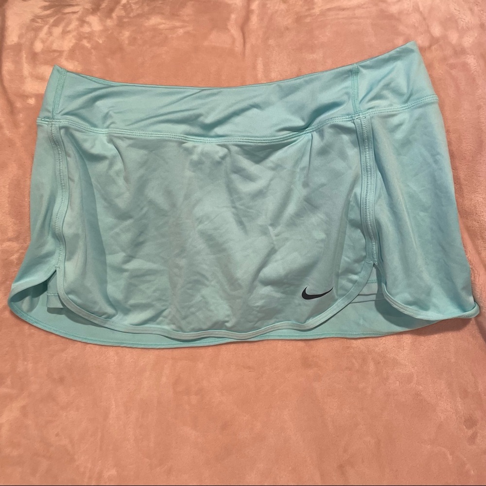 Blue Nike tennis skirt